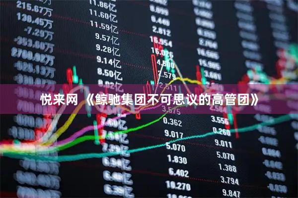 悦来网 《鲸驰集团不可思议的高管团》