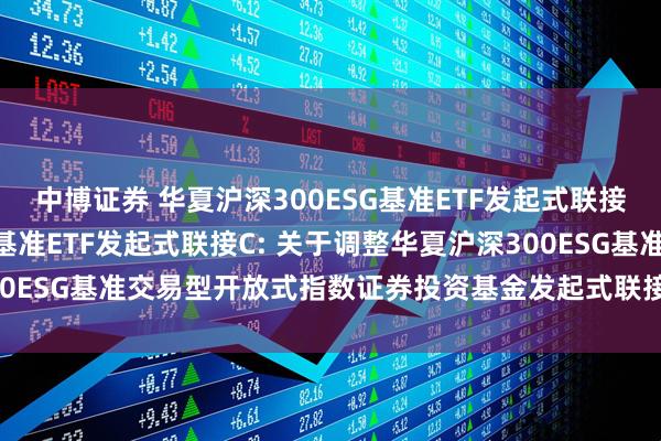 中博证券 华夏沪深300ESG基准ETF发起式联接A,华夏沪深300ESG基准ETF发起式联接C: 关于调整华夏沪深300ESG基准交易型开放式指数证券投资基金发起式联接基金基金经理的公告